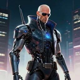 cyborg john paul ii in cyberpunk 2 0 7 7, artistic artwork