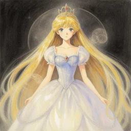 extremely detailed picture of a princess close to the camera fading out of reality drawn by akihisa ikeda