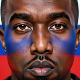 Kanye West is a Russian President, Russian flag, extremely detailed eyes, fantastic details, full face, mouth, trending on art station, pixiv, cgsociety, hyperdetailed Unreal Engine, 8k ultra HD, Stanley Artgerm Lau, WLOP, Ross draws, James Jean Marc Simonetti Ruan Jia, Mandy Jurgens, Artgerm and William-Adolphe Burger Sakimichan