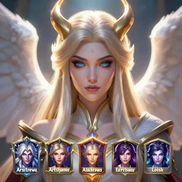 a saint noble charming high priestess as a league of legends character, angelic light, fantasy clothes, symmetric face, close up shot, masterpiece, cg animation, riot enterainment, arcane, realistic, hyper detailed, hyper detailed face, character select portrait, 3 d, by artgerm, rossdraws, ilya kuvshinov, loish