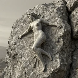 still of the rock as a woman, 4k, insanely detailed