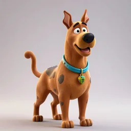 photo realistic scooby doo, 8 k, unreal engine