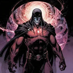 Azathoth looking inward towards the Multiverse inside itself. DC Comics. Grant Morrison.
