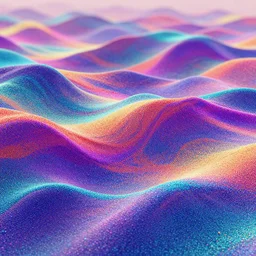 fluid colorful particle wave trending on artstation infinite image