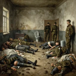 1 8 5 4 crimea, florence nightingale, army hospital in scutari, overcrowded, filthy, blocked drains, broken toilets, rats, many wounded soldiers, sleep dirty floor, grimy walls, finely detailed perfect art, painted by greg rutkowski mengo yokoyari