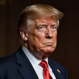 donald trump with the body of an anime girl