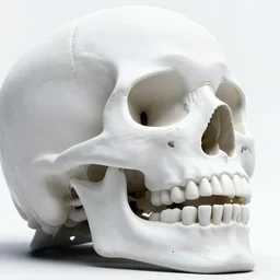 a giant white skull with an open mouth built into the side of a cliff next to a dark forest, from a fantasy point and click 2 d graphic adventure game, art inspired by john shroades, king's quest, sierra entertainment games, landscape painting