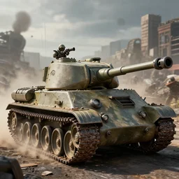 dieselpunk tanks doing battle, highly detailed, 4k, HDR, award-winning, octane render, artstation