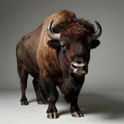 portrait of bison - human hybrid, by annie leibovitz, portrait of a man, studio lighting, award - winning