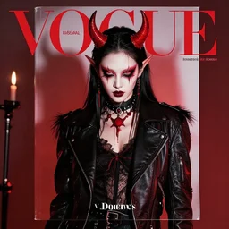 you're the devil in disguise, professional fashion magazine photo