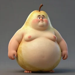 highly detailed portrait of a grossly obese man who is shaped like a pear artstation, 8 k, sfx, john singer sargent.