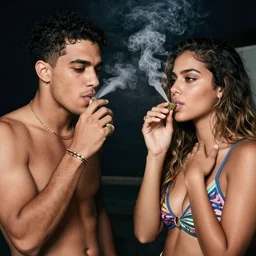 nigel and angelica smoking weed in aruba