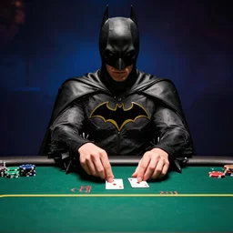 batman playing poker