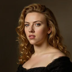 A portrait of Scarlett Johansson by Rembrandt van Rijn; masterpiece; masterpiece; masterpiece; masterpiece; masterpiece