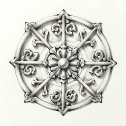 beautiful ink sketch, chinese ornament relief