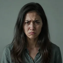 ugly women, unreal engine, sadness, angry expression
