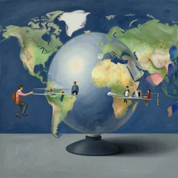 teleportation machine in our world, with people using it for everyday travel by philip guston