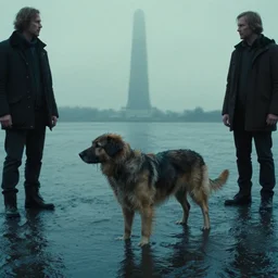 the forgotten dog, water caustics, film still from the movie directed by denis villeneuve and david cronenberg with art direction by h. r. giger and tim white