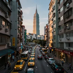 Taiwan traffic fitted into an apartment interior