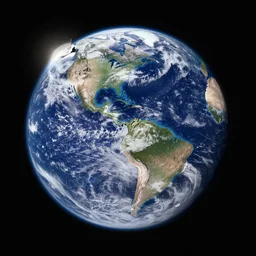 moon crashing into the earth