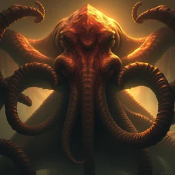 proud cthulhu portrait posing, greg rutkowski, rhads, ferdinand knab, makoto shinkai lois van baarle, ilya kuvshinov, rossdraws, tom bagshaw, global illumination, intricate, detailed, atmospheric lighting, golden hour
