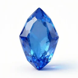 crystal gemstone blue rendering, single, photorealistic, bright backround, photography, artstation
