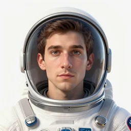 Gigachad Luigi wearing a space suit by Laurie Greasley and Ilya Kuvshinov, symmetrical face concept art