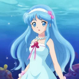 Jellyfish Princess in the style of wlop