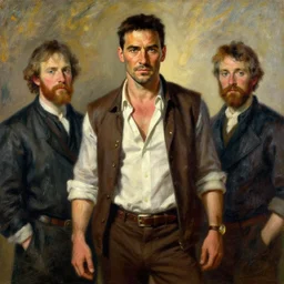 henry cavill as indiana jones, painting by gaston bussiere, craig mullins, j. c. leyendecker, claude monet
