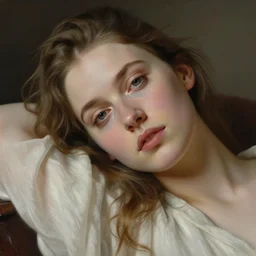 portrait en buste of winona ryder in repose by Hughes Merle, by Pierre Auguste Cot, perfect detailed eyes, realistic fabric, abundant detail, winona ryder
