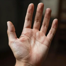 a human hand, high detail, photorealistic, high detail, shrap focus