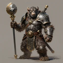 Halberd wielding bugbear as a fantasy D&D character, portrait art by Donato Giancola and James Gurney, digital art, trending on artstation