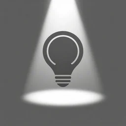 a professional vector logo of spotlight of attention, minimalist, matte, flat, hd, simplistic, solid background, professional branding
