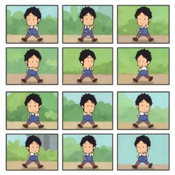 animation flip book walking