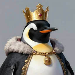 the portrait of the king of penguin wizards, powerful, an ultrafine hyperdetailed illustration by kim jung gi, irakli nadar, intricate linework, bright colors, octopath traveler, final fantasy, unreal engine highly rendered, global illumination, radiant light, detailed and intricate environment