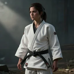 Ellie from The Last of Us as black belt judo master