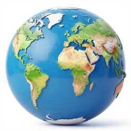 colorful detailed view of the world from inside