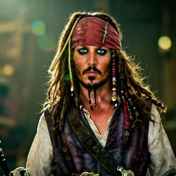 captain jack sparrow in'gears of war '!!!, splash art, movie still, cinematic lighting, dramatic, octane render, detailed face, long lens, shallow depth of field, bokeh, anamorphic lens flare, 8 k, hyper detailed, 3 5 mm film grain