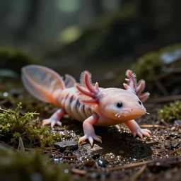 axolotl waving goodbye