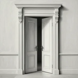 a surreal painting by willem claesz heda of a doorway to imagination, intricate, elegant, masterpiece, trending on artstation, extremely detailed