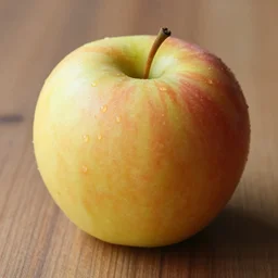 Photo of an apple on a table ultra detailed 8k