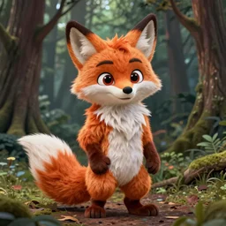 cartoon fox fursuit in forest | digital painting, don bluth, highly detailed, intricate, artgerm, greg rutkowski, wlop, furaffinity