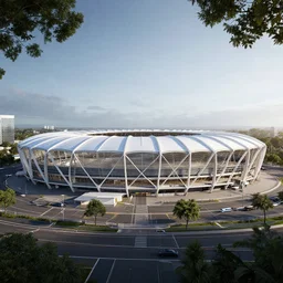 the gabba stadium in brisbane, architecture concept design, unreal engine render