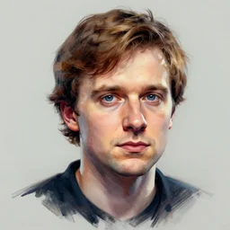 Vitalik Buterin big head, painted by Mike Winkelmann
