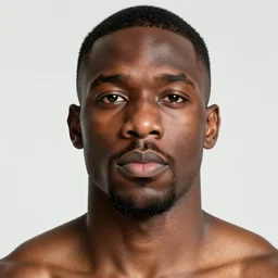 Alfric Overguard, An athletic black man with a wide nose, calm expresison, alert eyes, large lips, and a strong jaw.  Art by William-Adolphe Bouguereau. During golden hour. Extremely detailed. Beautiful. 4K. Award winning.