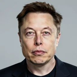 elon musk face shot
