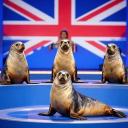 8 0 s british game show with seals as contestants, the seal of fortune