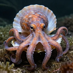lux poppy shellfolk cephalopod, portrait