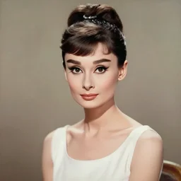audrey hepburn as an orian in ukiyo - e art painting, half body, 4 k, super detailed