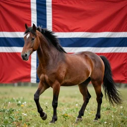 Horse norwegian Flag
